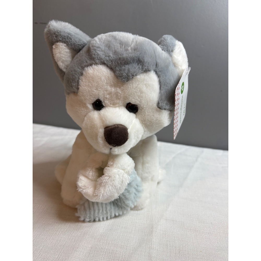 Animal Adventure Heritage Hounds Husky Puppy Plush Stuffed Animal Grey White